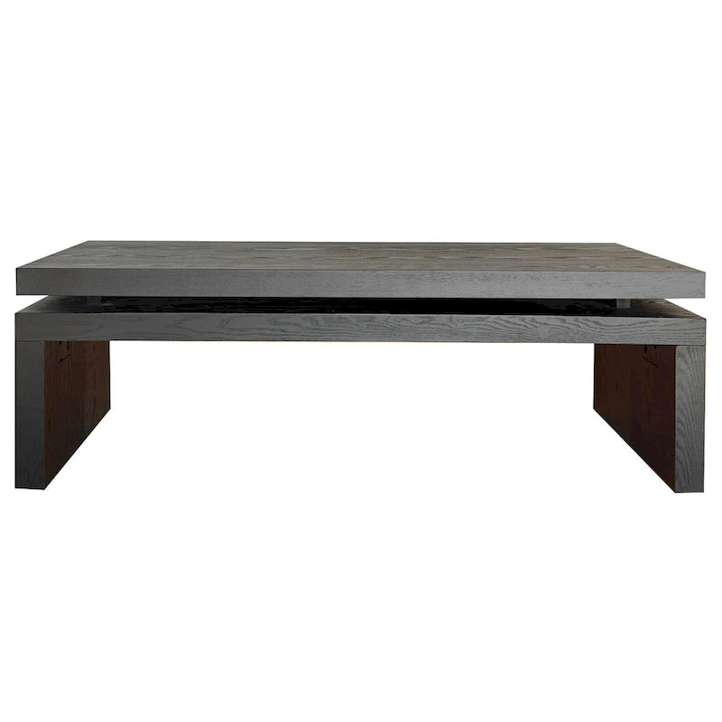 Modern Coffee Table, Wooden Coffee Table, Rectangle Cocktail Tea Table for Living Room, 47.6 L* 23.6 W * 16.3 H