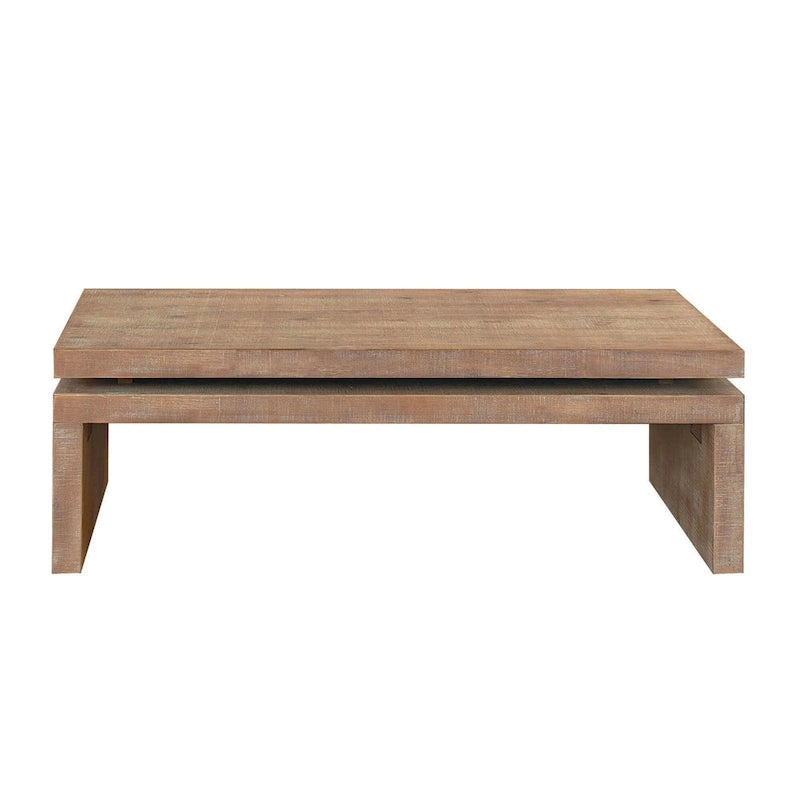 Modern Coffee Table, Wooden Coffee Table, Rectangle Cocktail Tea Table for Living Room, 47.6 L* 23.6 W * 16.3 H