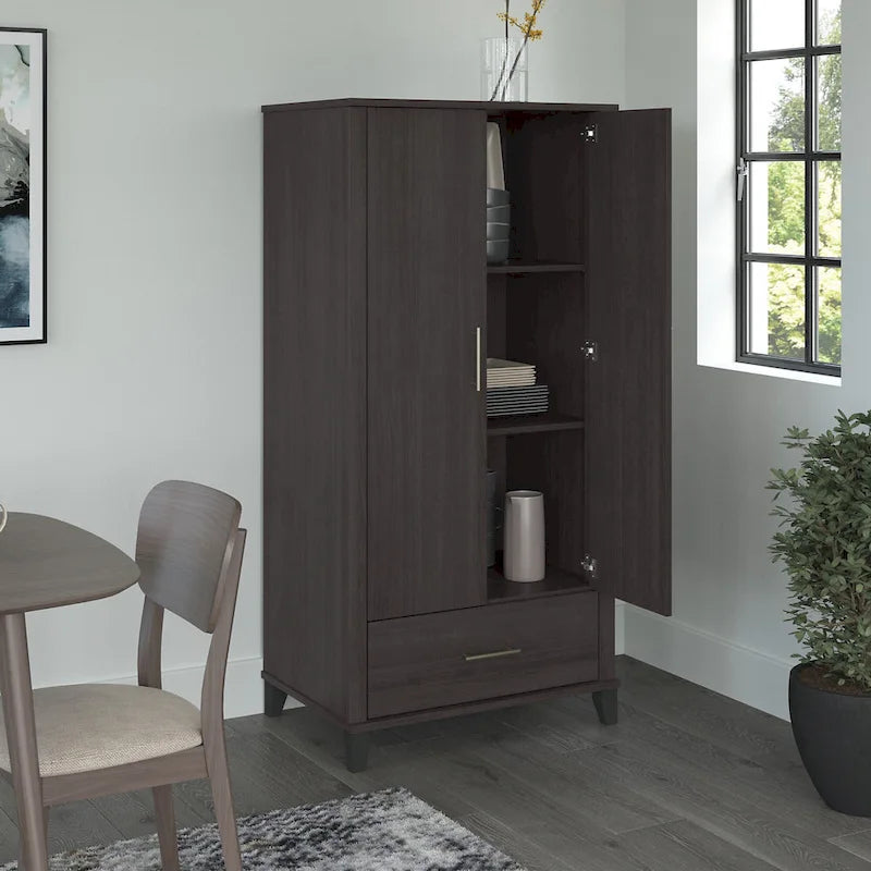 Tall Kitchen Pantry Cabinet with Drawer