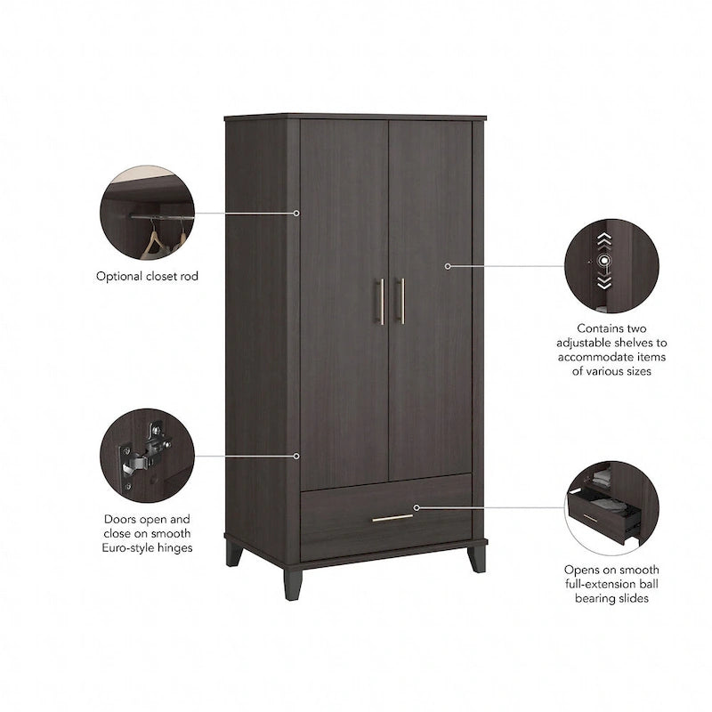 Tall Kitchen Pantry Cabinet with Drawer