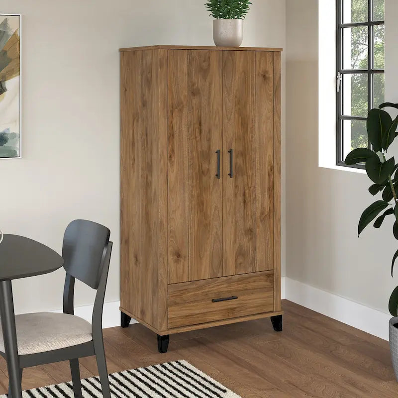 Tall Kitchen Pantry Cabinet with Drawer