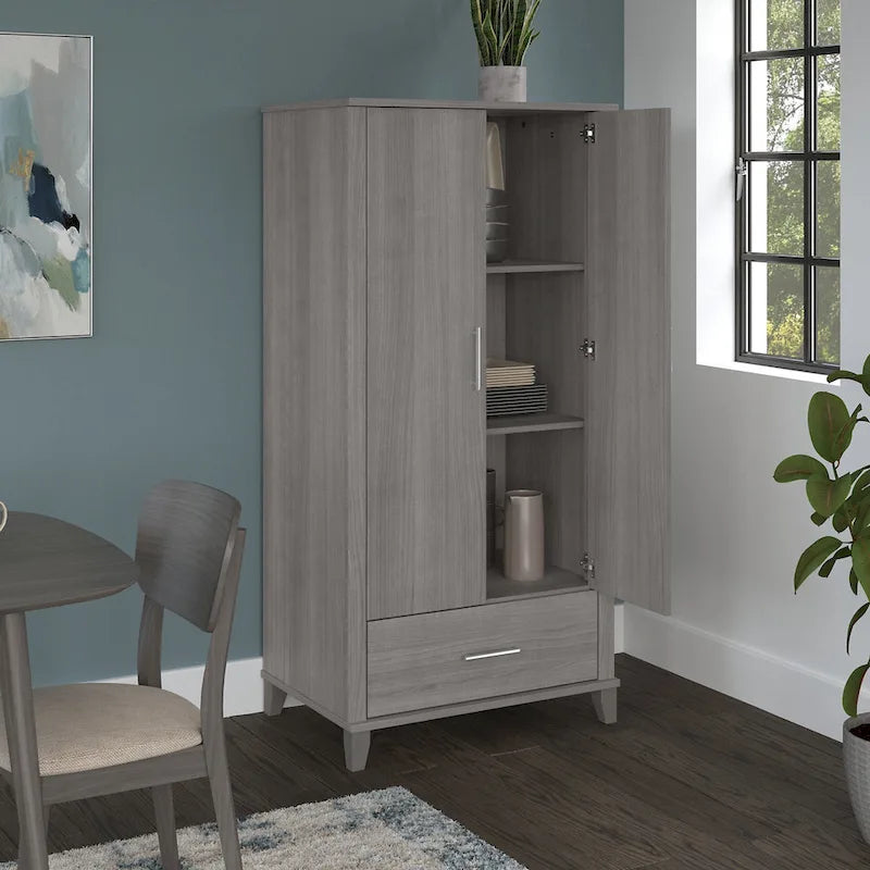 Tall Kitchen Pantry Cabinet with Drawer