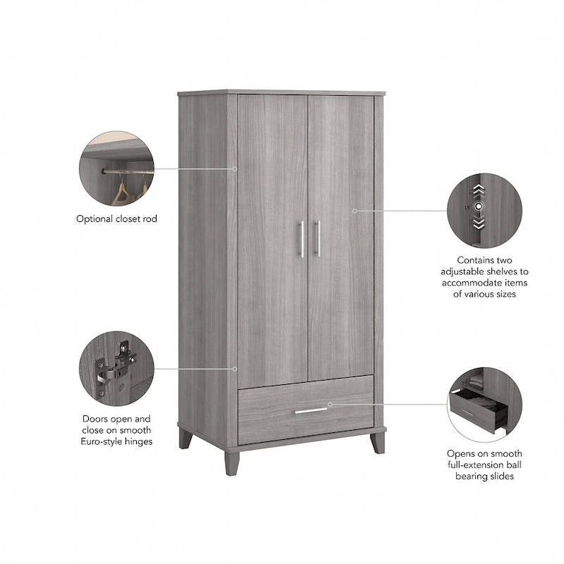 Tall Kitchen Pantry Cabinet with Drawer