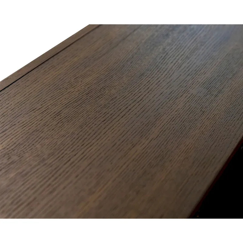 Modern Wood 40 Console with with doors, TV Stand, Accent Cabinet, Entryway Console, Fully Assembled, Brown