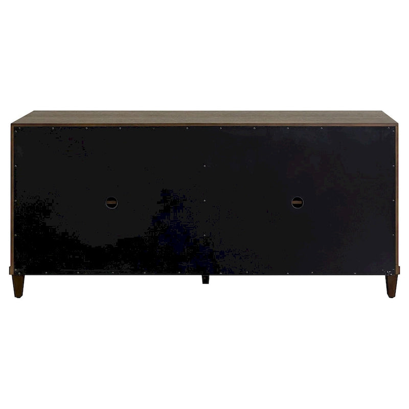 Modern Wood 40 Console with with doors, TV Stand, Accent Cabinet, Entryway Console, Fully Assembled, Brown