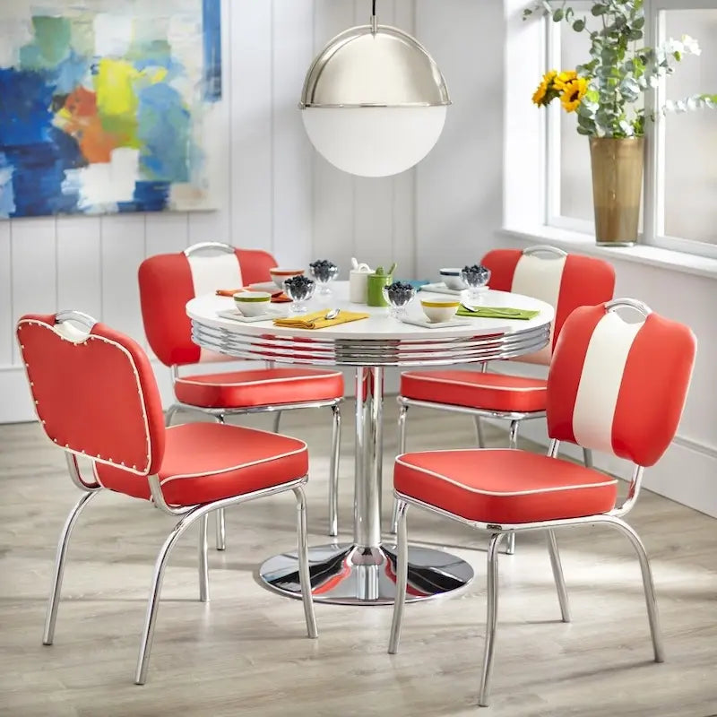 Retro Dining Table - White