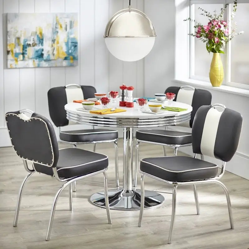 Retro Dining Table - White