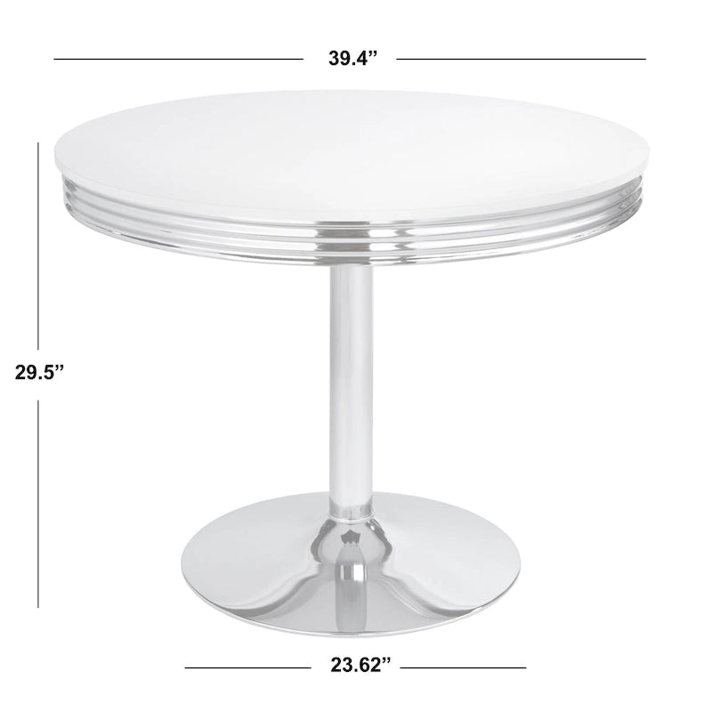 Retro Dining Table - White