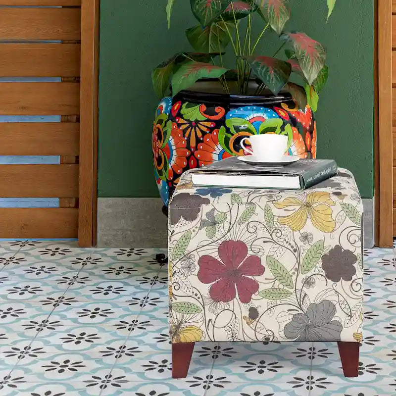 Cube Ottoman Foot Rest Stool