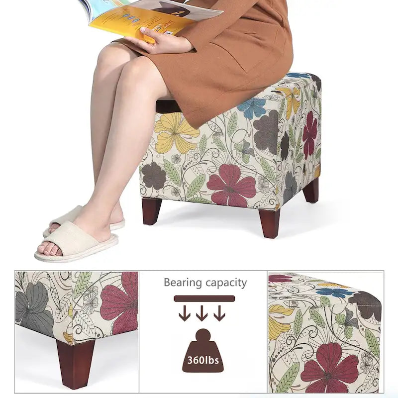 Cube Ottoman Foot Rest Stool