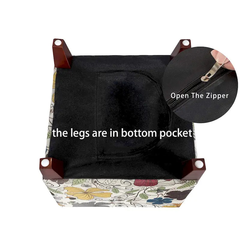 Cube Ottoman Foot Rest Stool