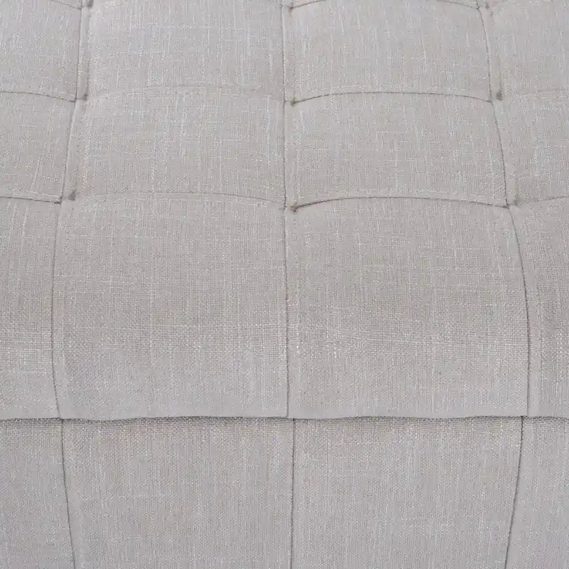 Fabric Tufted Storage Ottoman Bench