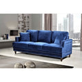 Velvet Upholstered Button-tufted Sofa
