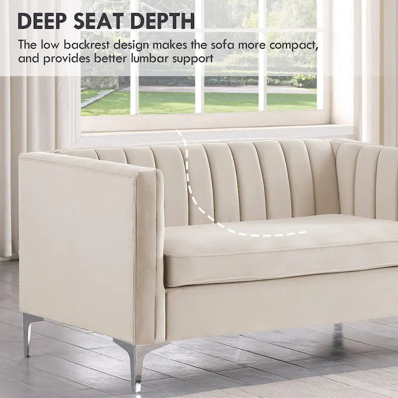 Upholstered Accent Living Room Loveseat