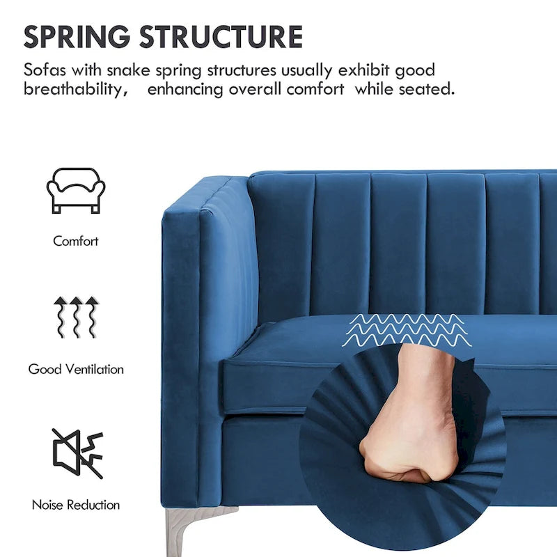 Upholstered Accent Living Room Loveseat