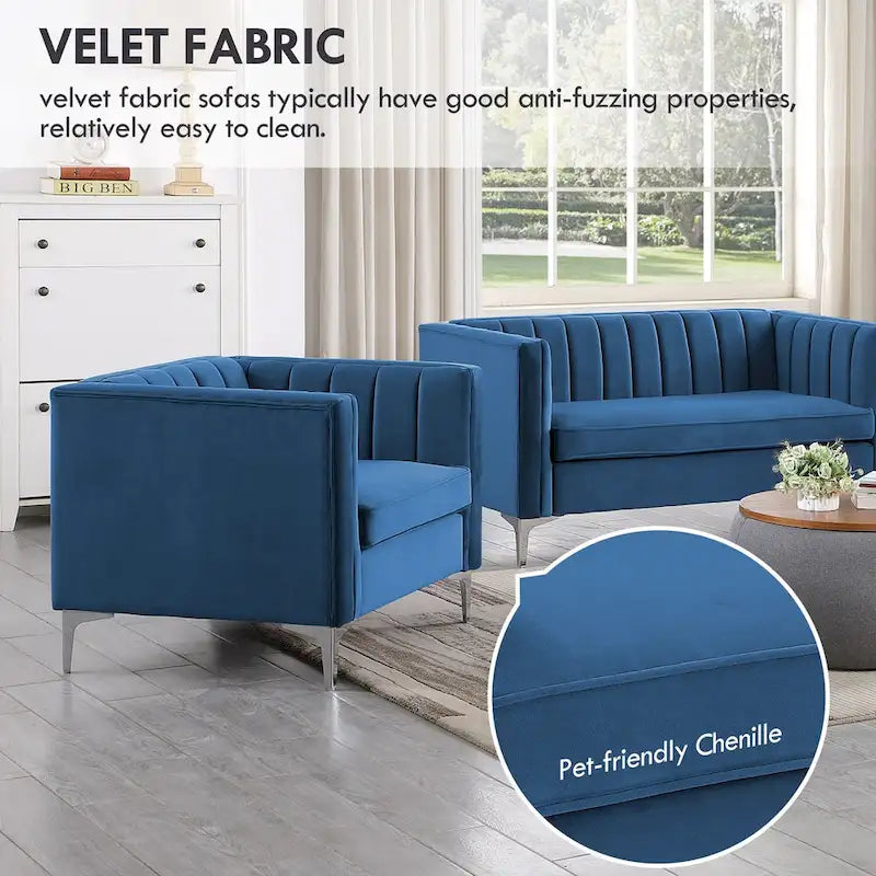 Upholstered Accent Living Room Loveseat