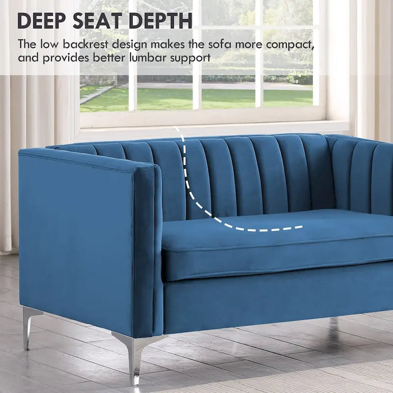 Upholstered Accent Living Room Loveseat