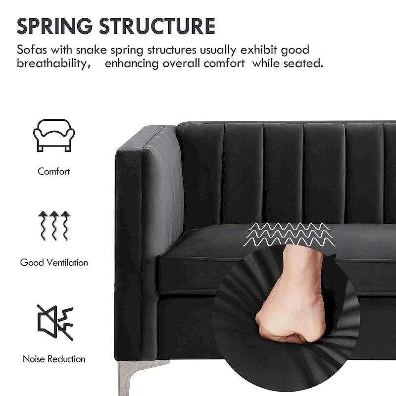 Upholstered Accent Living Room Loveseat