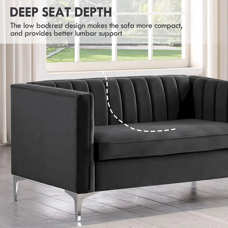 Upholstered Accent Living Room Loveseat