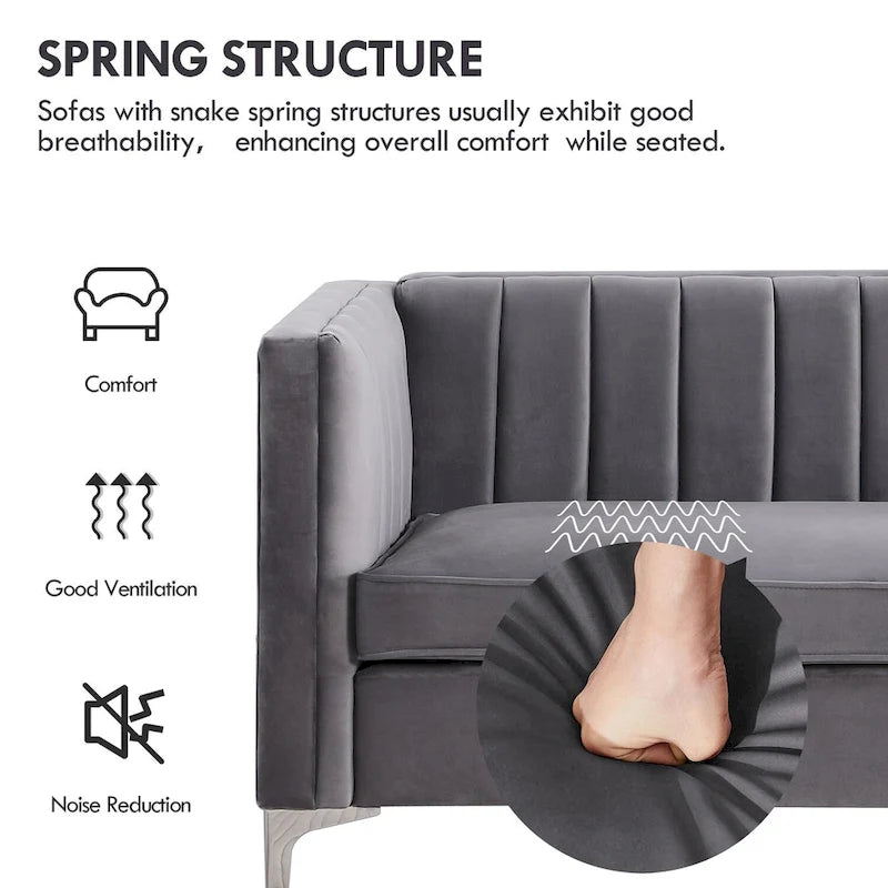 Upholstered Accent Living Room Loveseat