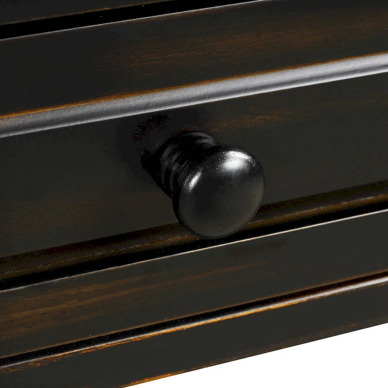 64 in. W Console Table with Drawers and Shelf