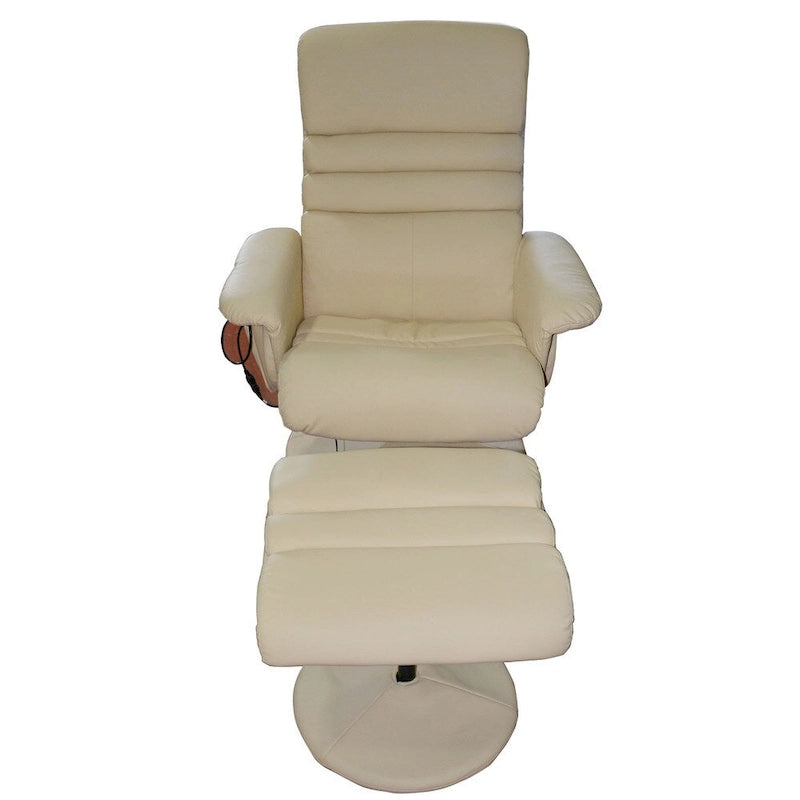 Electric Massage Armchair with Ottoman