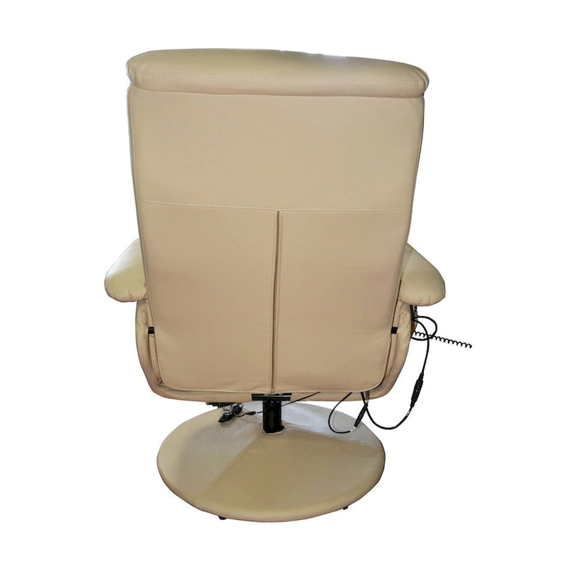 Electric Massage Armchair with Ottoman