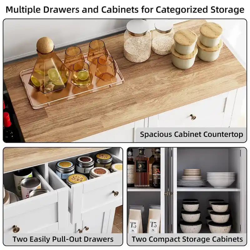 Kitchen Island Cart on Wheels