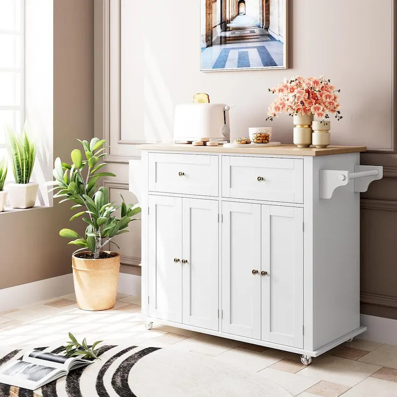 Kitchen Island Cart on Wheels