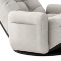 Gray adjustable head and waist lounge chair recliners