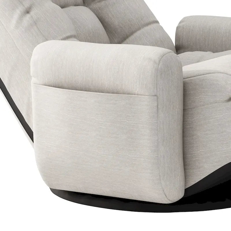 Gray adjustable head and waist lounge chair recliners