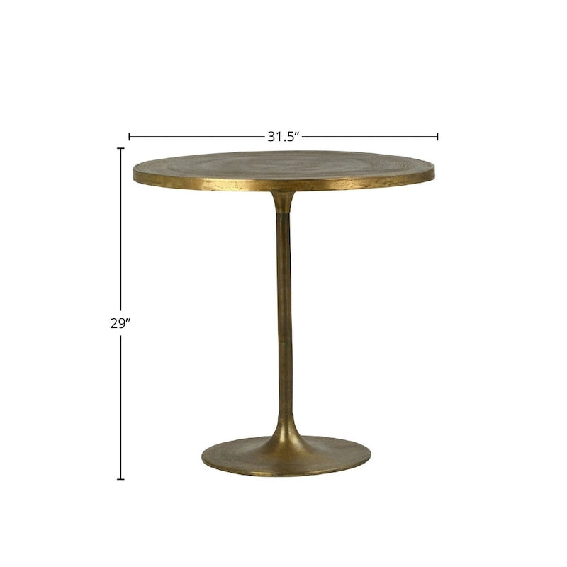 Tall Bistro Table, Gold