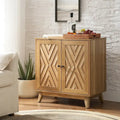 Midcentury 30Tall 2 Door Accent Cabinet