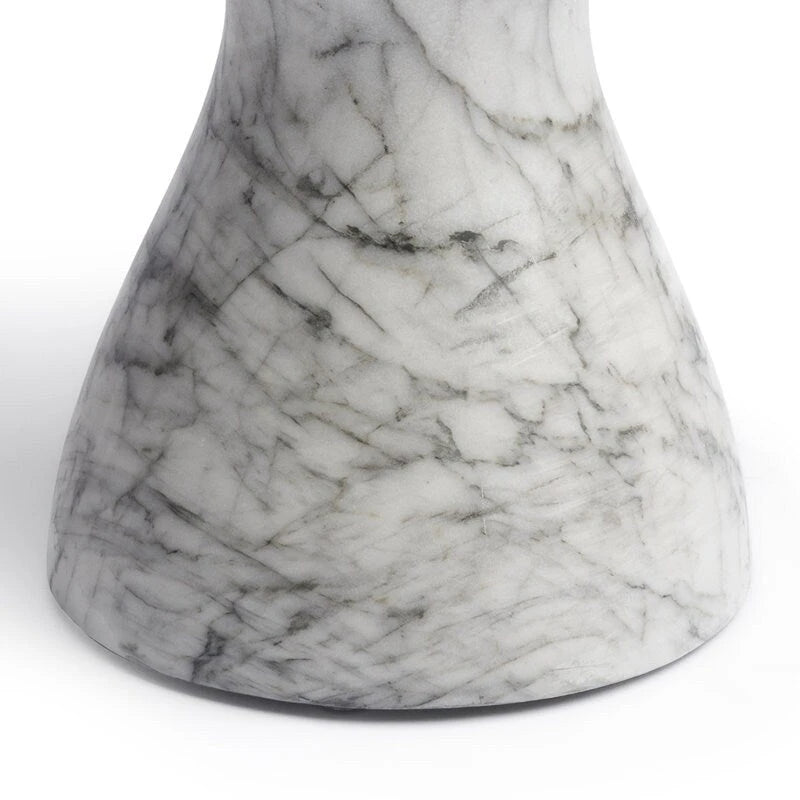 Stylish Indoor and Outdoor Faux Marble End Table