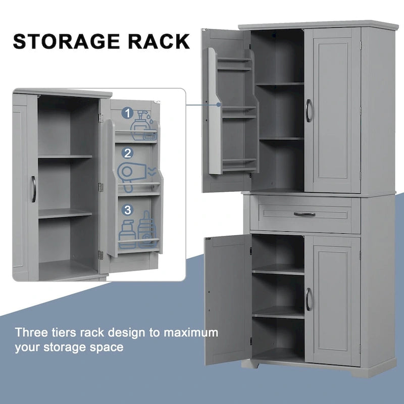 Bathroom Storage Cabinet with Adjustable Shelf